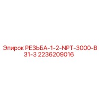 2236209016 РЕЗЬБА-1-2-NPT-3000-B31-3 by Epiroc