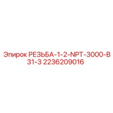 2236209016 РЕЗЬБА-1-2-NPT-3000-B31-3 by Epiroc