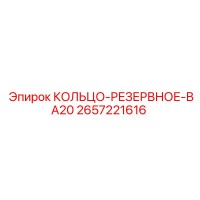 2657221616 КОЛЬЦО-РЕЗЕРВНОЕ-ВА20 Epiroc