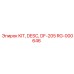 RG-000646 KIT, DESC, DF-205 Epiroc