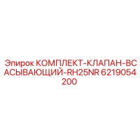 6219054200 КОМПЛЕКТ-КЛАПАН-ВСАСЫВАЮЩИЙ-RH25NR Epiroc