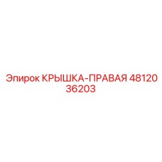 4812036203 КРЫШКА-ПРАВАЯ Epiroc
