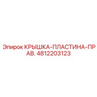 4812203123 КРЫШКА-ПЛАСТИНА-ПРАВ. Epiroc