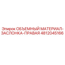 4812045166 ОБЪЕМНЫЙ МАТЕРИАЛ-ЗАСЛОНКА-ПРАВАЯ Epiroc