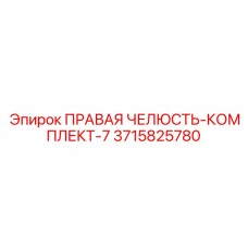 3715825780 ПРАВАЯ ЧЕЛЮСТЬ-КОМПЛЕКТ-7 Epiroc