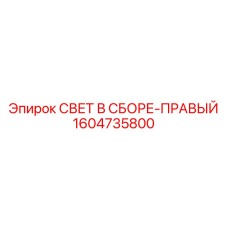 1604735800 СВЕТ В СБОРЕ-ПРАВЫЙ Epiroc
