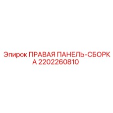 2202260810 ПРАВАЯ ПАНЕЛЬ-СБОРКА Epiroc