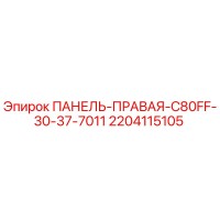 2204115105 ПАНЕЛЬ-ПРАВАЯ-C80FF-30-37-7011 Epiroc