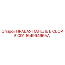 16499466AA ПРАВАЯ ПАНЕЛЬ В СБОРЕ CD1 Epiroc