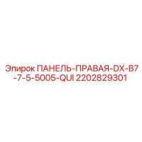 2202829301 ПАНЕЛЬ-ПРАВАЯ-DX-B7-7-5-5005-QUI Epiroc