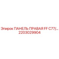 2203029904 ПАНЕЛЬ ПРАВАЯ FF C77 Эпирок