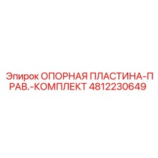 4812230649 ОПОРНАЯ ПЛАСТИНА-ПРАВ.-КОМПЛЕКТ Epiroc