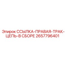 2657796401 ССЫЛКА-ПРАВАЯ-ТРАК-ЦЕПЬ-В СБОРЕ Epiroc