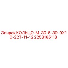2253185118 КОЛЬЦО-М-30-5-39-9Х10-22Т-11-12 Epiroc