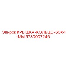 Герметизирующее кольцо Epiroc 5730007246 диаметром 60 мм