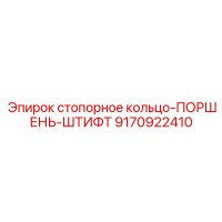 9170922410 стопорное кольцо-ПОРШЕНЬ-ШТИФТ Epiroc