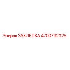 4700792325 ЗАКЛЕПКА Эпирок