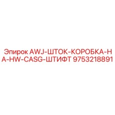 9753218891 AWJ-ШТОК-КОРОБКА-НА-HW-CASG-ШТИФТ Epiroc