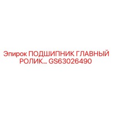 GS63026490 ПОДШИПНИК ГЛАВНЫЙ РОЛИК Epiroc