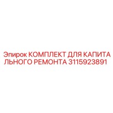 3115923891 КОМПЛЕКТ ДЛЯ КАПИТАЛЬНОГО РЕМОНТА Epiroc