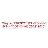 2652198181 ПОВОРОТНОЕ-STR-IN-TNPT-УПЛОТНЕНИЕ Epiroc
