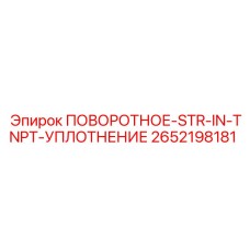 2652198181 ПОВОРОТНОЕ-STR-IN-TNPT-УПЛОТНЕНИЕ Epiroc