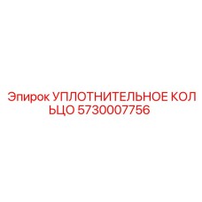 5730007756 УПЛОТНИТЕЛЬНОЕ КОЛЬЦО Epiroc
