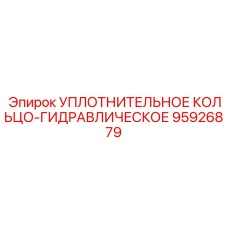 95926879 УПЛОТНИТЕЛЬНОЕ КОЛЬЦО-ГИДРАВЛИЧЕСКОЕ Epiroc