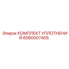 Ремкомплект уплотнений поворотного механизма арт.6060007405