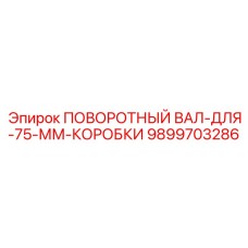 9899703286 ПОВОРОТНЫЙ ВАЛ-ДЛЯ-75-ММ-КОРОБКИ Epiroc