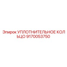 9170053750 УПЛОТНИТЕЛЬНОЕ КОЛЬЦО Epiroc