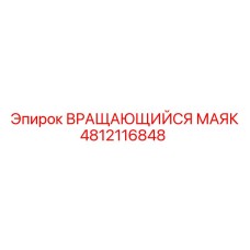 4812116848 ВРАЩАЮЩИЙСЯ МАЯК Epiroc