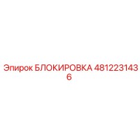 4812231436 БЛОКИРОВКА Epiroc