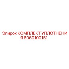 6060100151 КОМПЛЕКТ УПЛОТНЕНИЯ (Epiroc)
