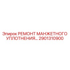 2901310900 РЕМОНТ МАНЖЕТНОГО УПЛОТНЕНИЯ… Epiroc