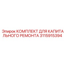 3115915394 КОМПЛЕКТ ДЛЯ КАПИТАЛЬНОГО РЕМОНТА Epiroc
