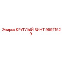 95971529 КРУГЛЫЙ ВИНТ Epiroc