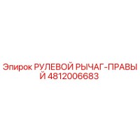 4812006683 РУЛЕВОЙ РЫЧАГ-ПРАВЫЙ Epiroc