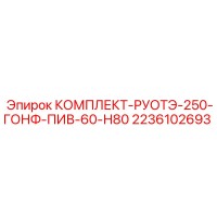 2236102693 КОМПЛЕКТ-РУОТЭ-250-ГОНФ-ПИВ-60-Н80 Epiroc