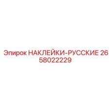 2658022229 НАКЛЕЙКИ-РУССКИЕ Epiroc