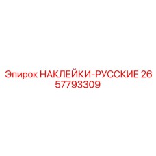 2657793309 НАКЛЕЙКИ-РУССКИЕ Epiroc