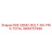 9899701996 RX8-DEMO-BOLT-NO-PINS-TOTAL Epiroc