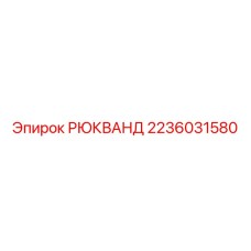 2236031580 РЮКВАНД Epiroc