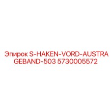 5730005572 S-HAKEN-VORD-AUSTRAGEBAND-503 Epiroc