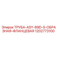 1202773100 ТРУБА-ASY-89D-S-ОБРАЗНАЯ-ФЛАНЦЕВАЯ Epiroc