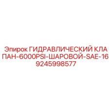 9245998577 ГИДРАВЛИЧЕСКИЙ КЛАПАН-6000PSI-ШАРОВОЙ-SAE-16 Epiroc