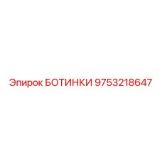 9753218647 БОТИНКИ Epiroc