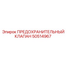 50514967 ПРЕДОХРАНИТЕЛЬНЫЙ КЛАПАН Epiroc