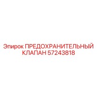 57243818 ПРЕДОХРАНИТЕЛЬНЫЙ КЛАПАН Epiroc