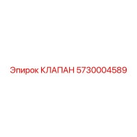 5730004589 КЛАПАН Epiroc